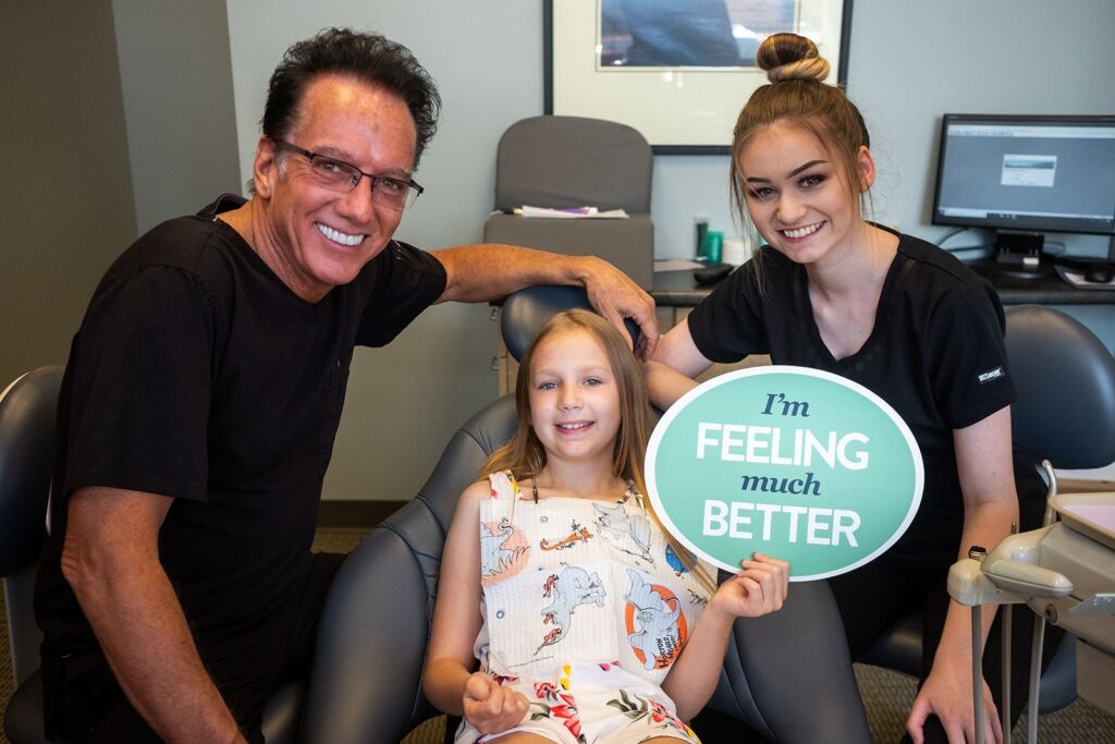 family dental patient with dr hansen in rockford