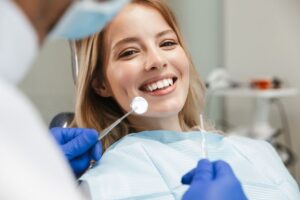 new white dental filling